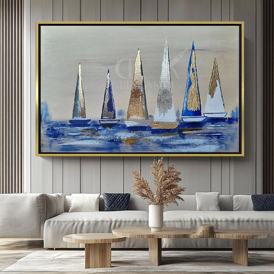 Abstract Sailboats