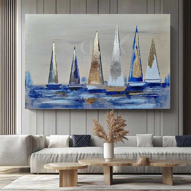 Abstract Sailboats