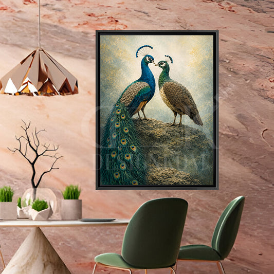 pair of peacocks