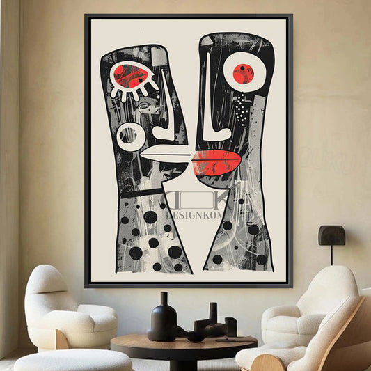 Picasso silhouette couple